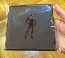 Durci chocolate bar mold with a human figure