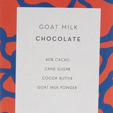 Mast Brothers Goat Milk Chocolate ingredients label